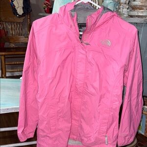 The North Face Vibrant Pink Windbreaker